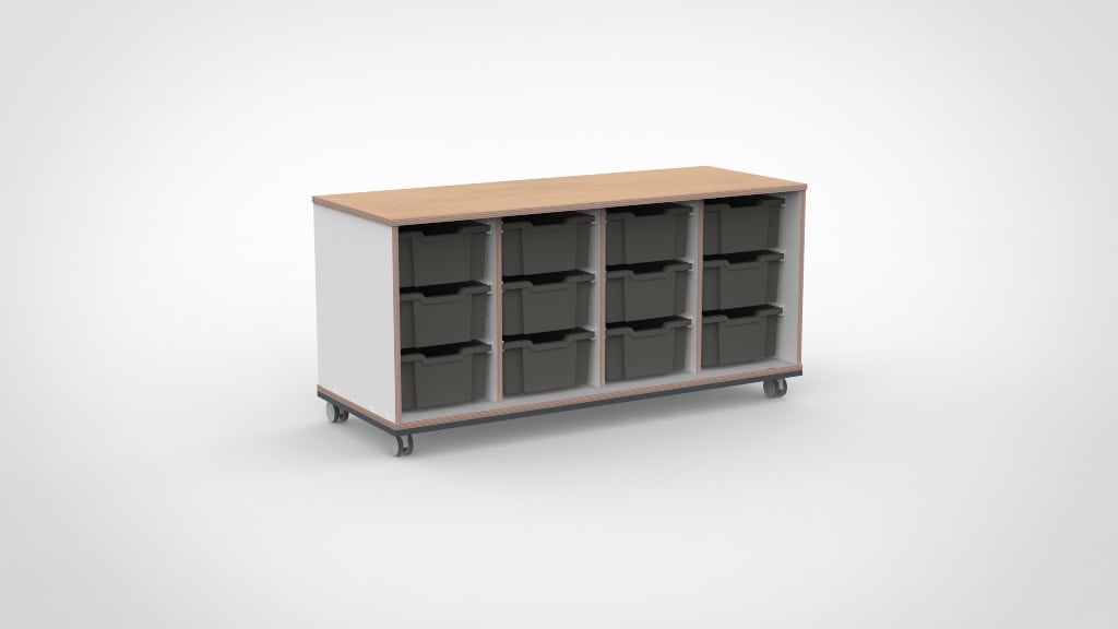 Kast 4 kolommen H67,5 05