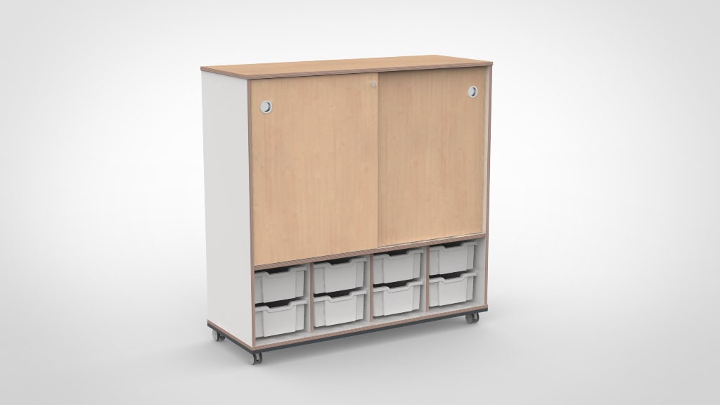 Kast 4 kolommen H140 02