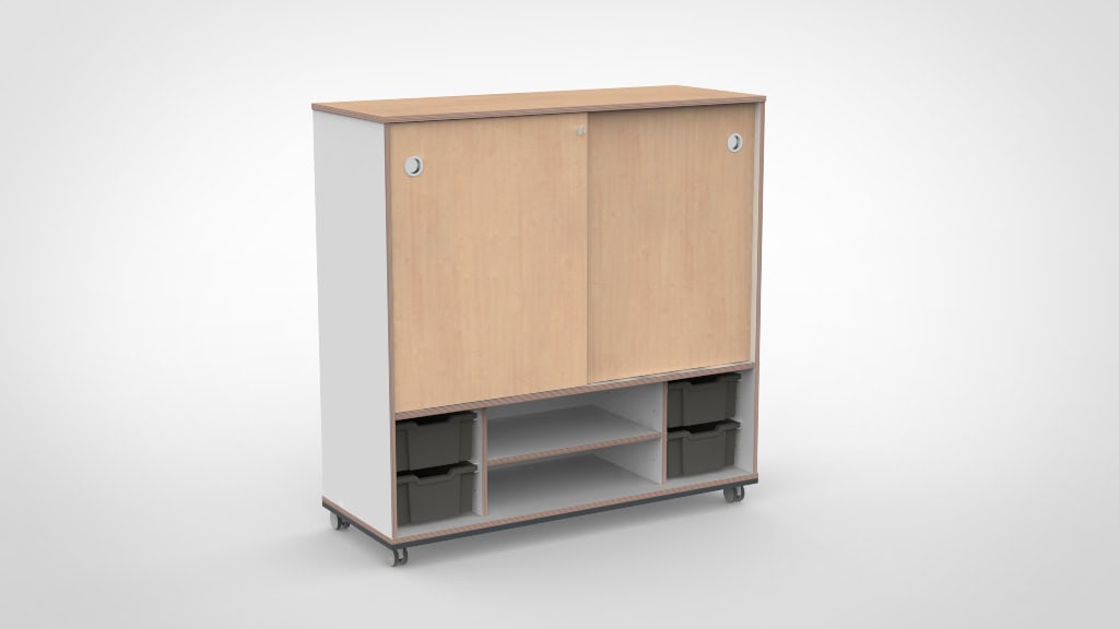 Kast 4 kolommen H140 04