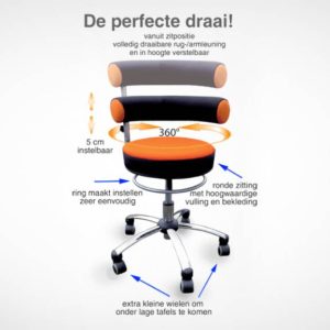 Leidsterstoel Sanus met verstelbare rugleuning