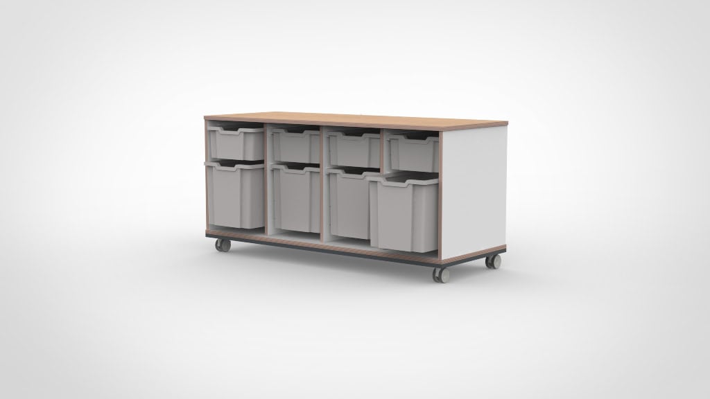 Kast 4 kolommen H67,5 11 - Afbeelding 2