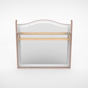 Wave paneel 65cm loopwand met spiegel