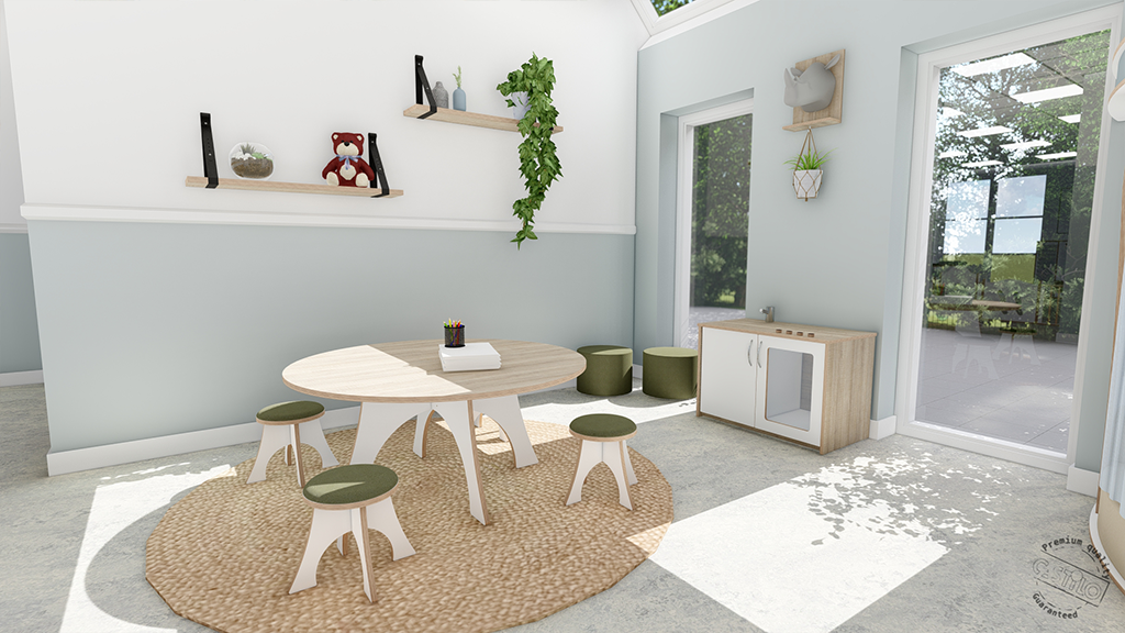 Kindertafel rond organisch - Afbeelding 2