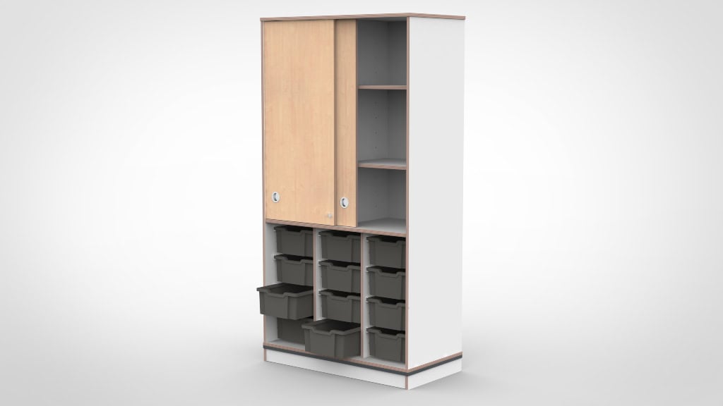 Kast 3 kolommen H200 02 - Afbeelding 2