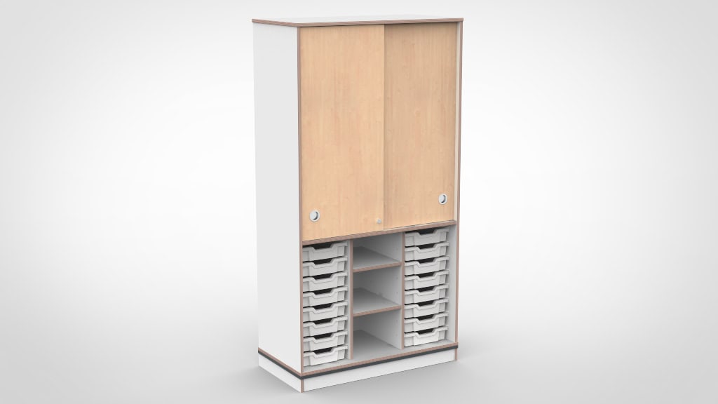 Kast 3 kolommen H200 04