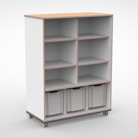 Kast 3 kolommen H140 06