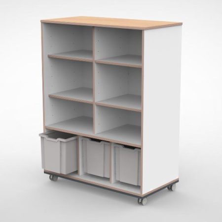 Kast 3 kolommen H140 06