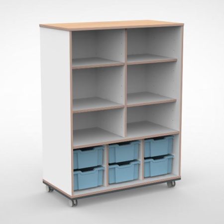 Kast 3 kolommen H140 07