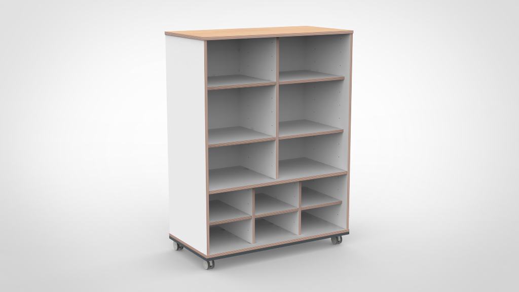 Kast 3 kolommen H140 10