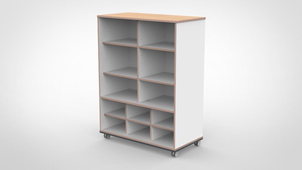 Kast 3 kolommen H140 10 - Afbeelding 2