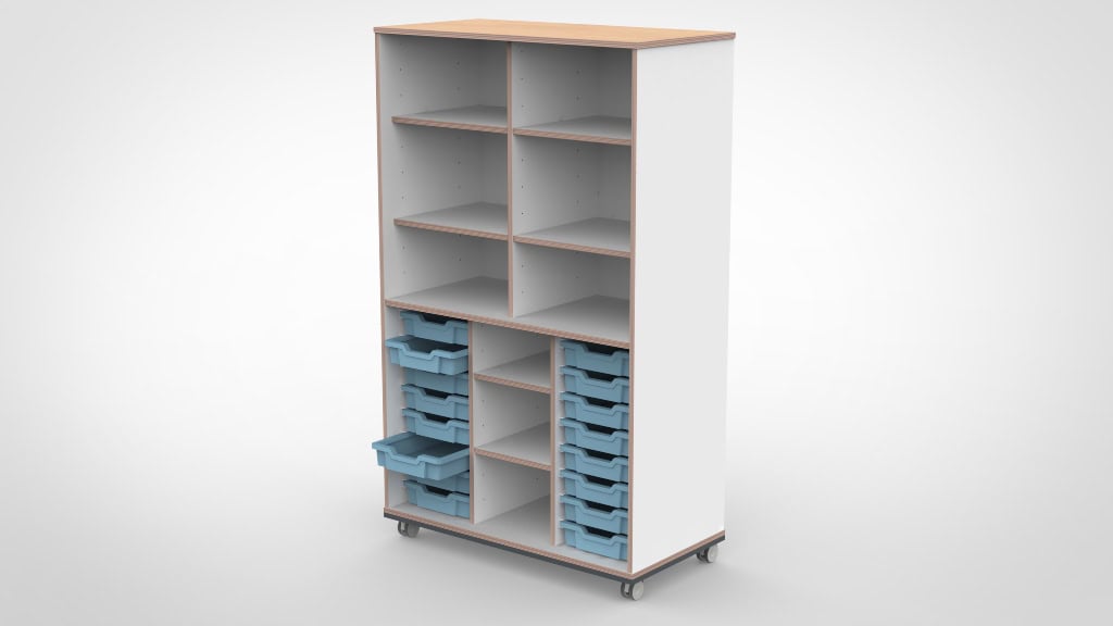 Kast 3 kolommen H174 09 - Afbeelding 2