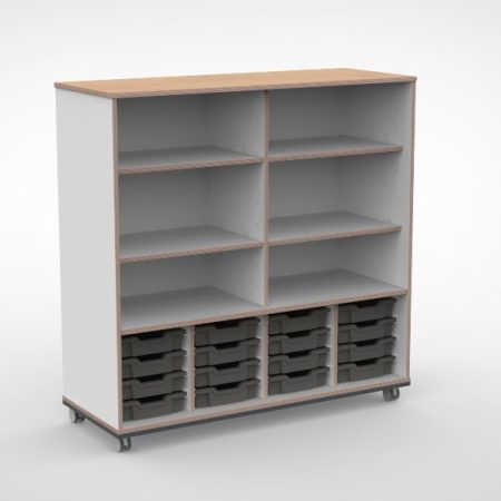 Kast 4 kolommen H140 08