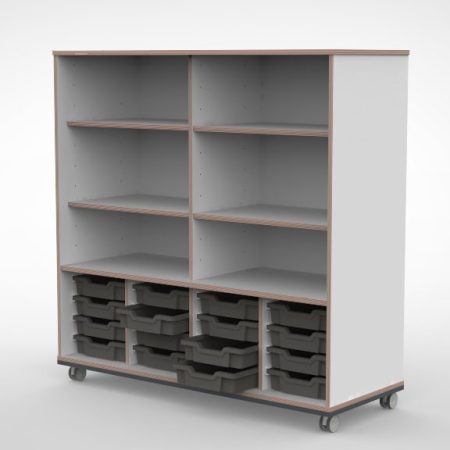 Kast 4 kolommen H140 08