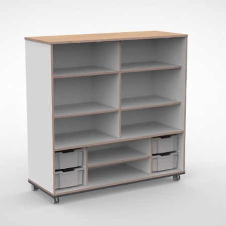 Kast 4 kolommen H140 09