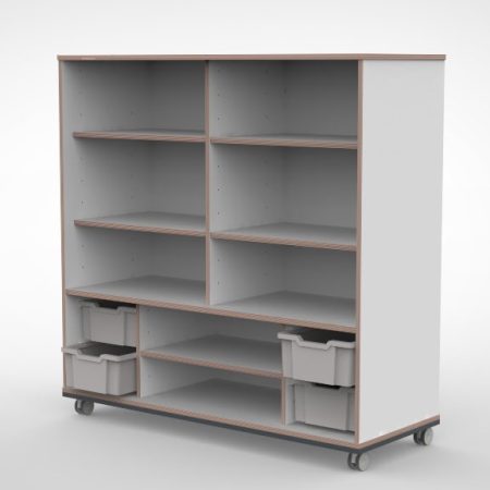 Kast 4 kolommen H140 09