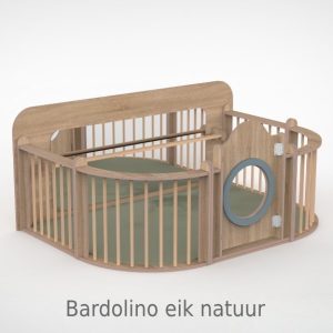 Loopwand basic met wavebox spijlen