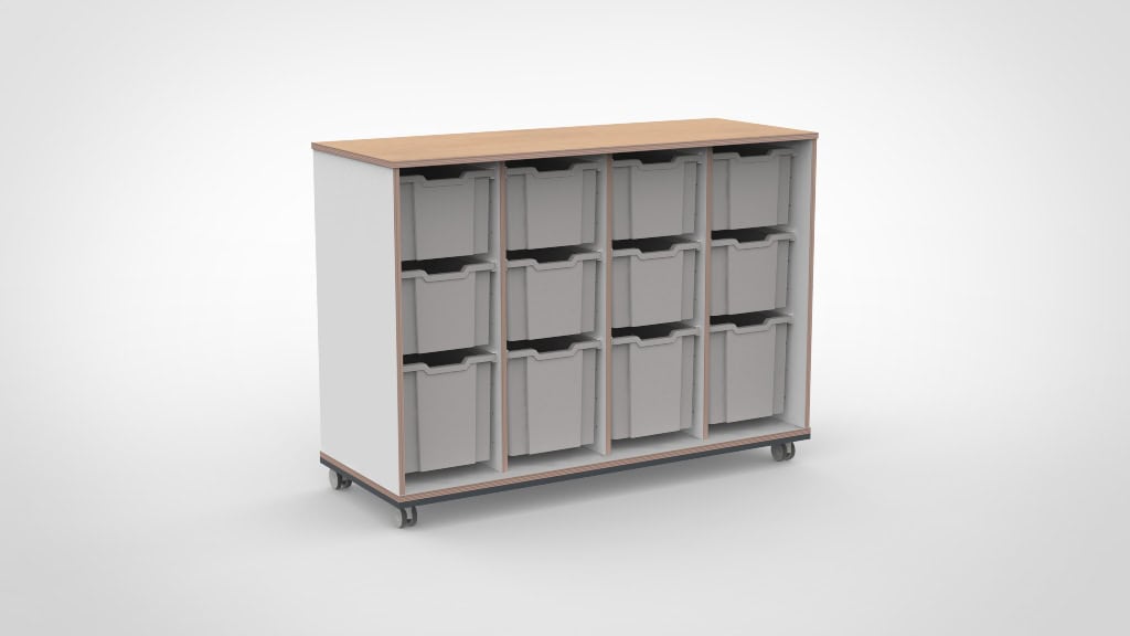 Kast 4 kolommen H101 05B