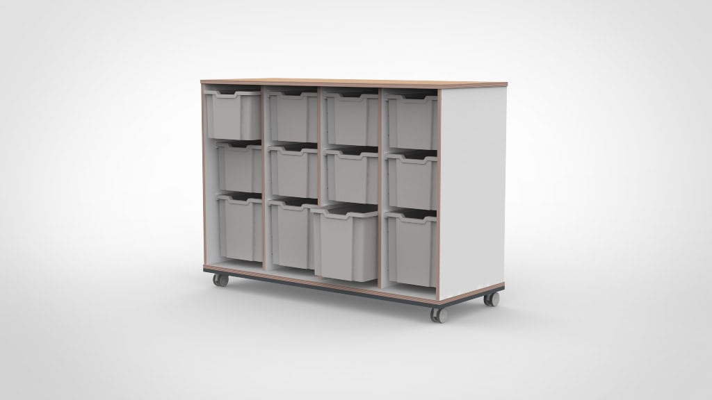 Kast 4 kolommen H101 05B - Afbeelding 2
