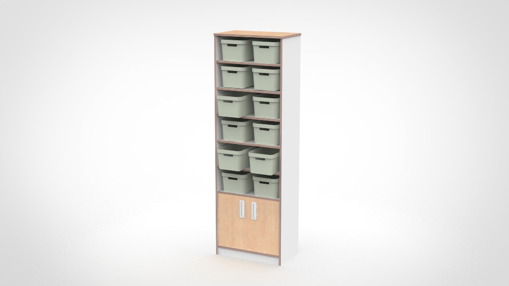 Hoge mandjeskast - Afbeelding 2