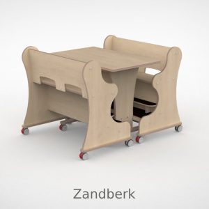 Ergocombi dubbel 60×90 met extra voetensteun en magneten