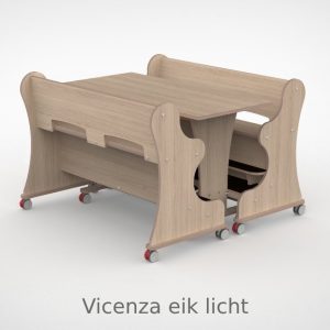 Ergocombi dubbel 60×120 met extra voetensteun en magneten