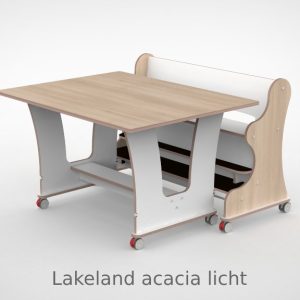 Ergocombi enkel 100×120 met extra voetensteun en magneten