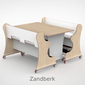 Ergocombi dubbel 80×120 met extra voetensteun en magneten