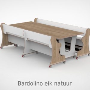 Ergocombi dubbel 100×240 met extra voetensteun en magneten
